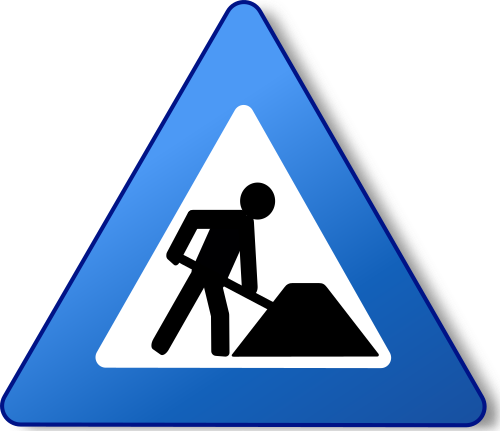 File:Ambox warning blue construction.svg